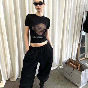 Princess Polly Black Women's Tshirt